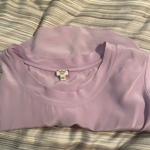 Lilac 100% silk women’s top from Aritzia